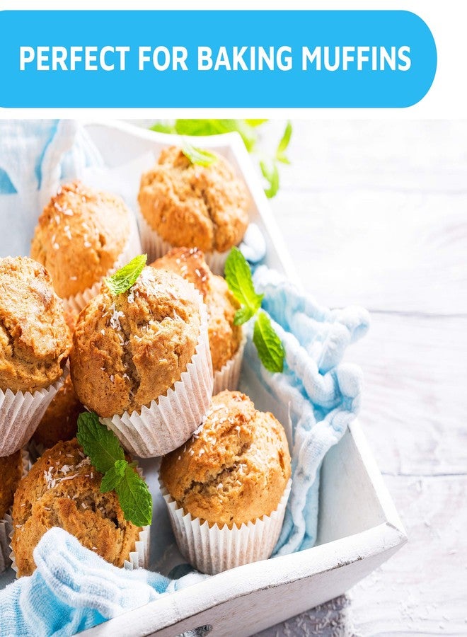MontoPack Mini White Cupcake Liners | 500 Paper Baking Cups | Greaseproof No Smell Cupcake Wrappers | Muffin Liners for Desserts & Candies Cupcake Liner for Holidays, Birthdays & Protein Balls - Image 5